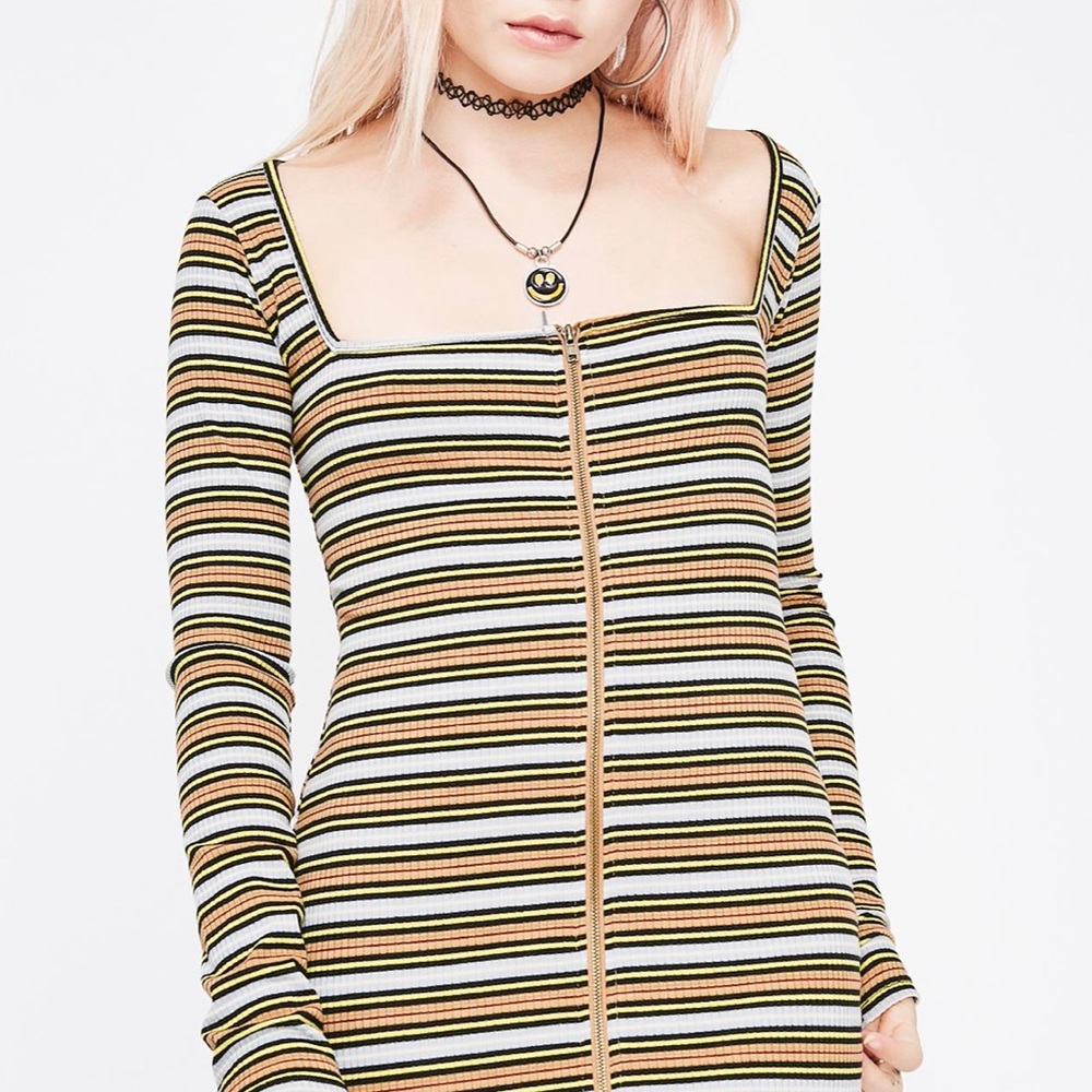 NWT DOLLS KILL Mellow Body Language dress y2k - Picture 2 of 6